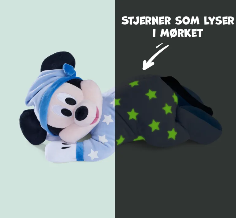 Disney Mikke Mus Plysjbamse 30cm - Sov Godt Mikke Mus fra 0 år
