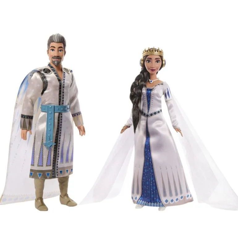 Disney Ønske Dukke 2-Pakning - Kong Magnifico og Dronning Amaya