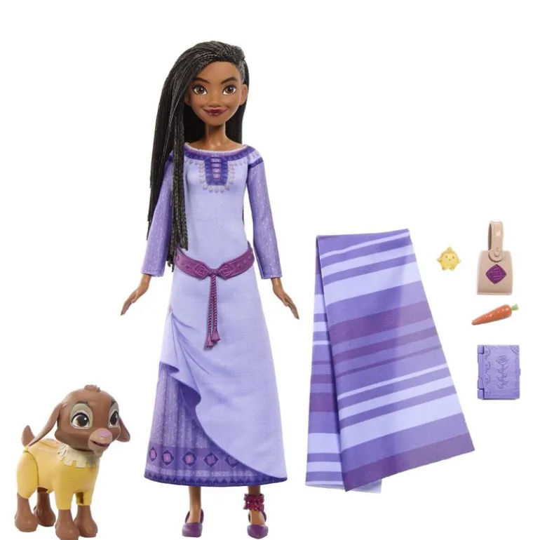 Disney Ønske Motedukke m/ tilbehør - Asha På Reise