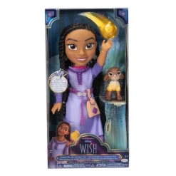 Disney Ønske Syngende Dukke 38cm - Asha m/ Valentino og Star