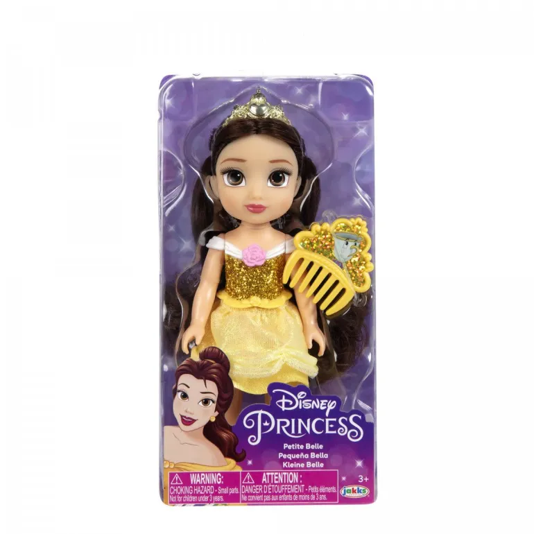 Disney Princess dukke med kam 15 cm - Belle