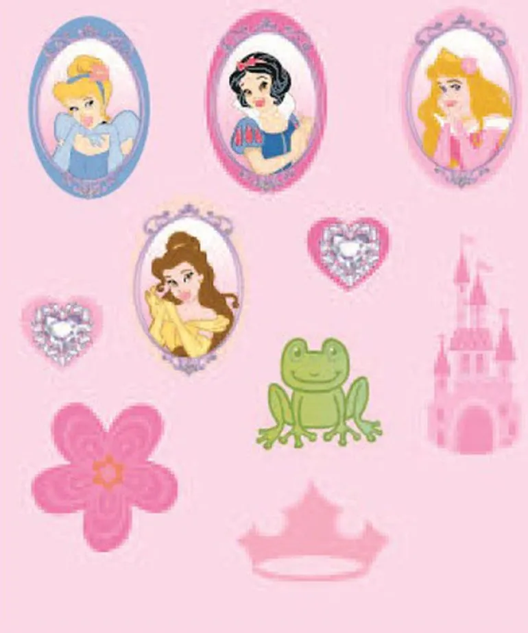 Disney Princess Veggdekor 10stk