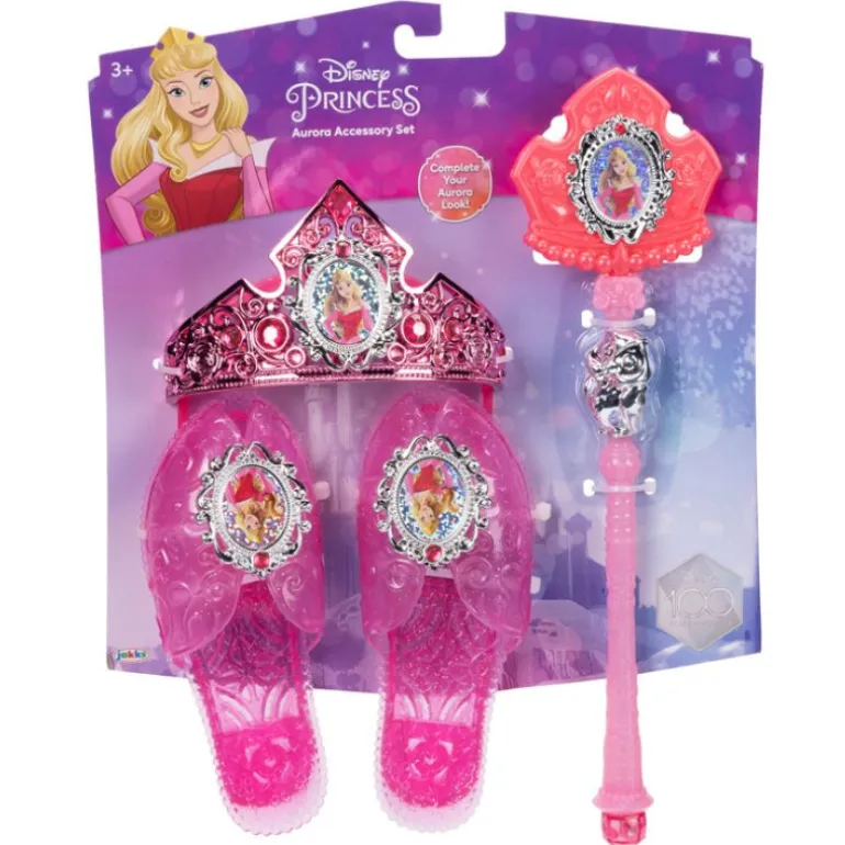 Disney Prinsesse Aurora utkledningssett med sko, tiara og septer
