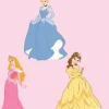 Disney Prinsesse Veggdekor 3stk