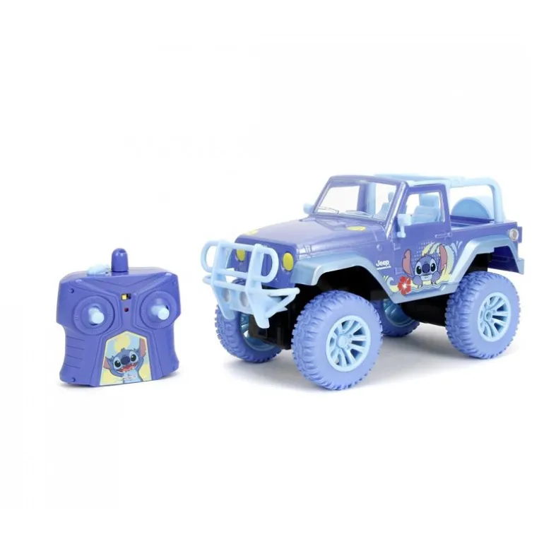 Disney Stitch 30cm Radiostyrt Lekebil 1:16 - Jeep