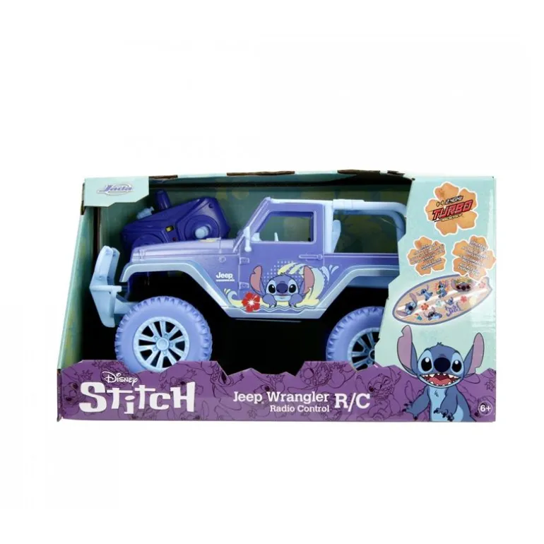 Disney Stitch 30cm Radiostyrt Lekebil 1:16 - Jeep