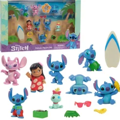 Disney Stitch Deluxe Figursett 6cm - Lilo, Stitch og Angel