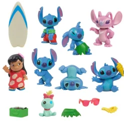 Disney Stitch Deluxe Figursett 6cm - Lilo, Stitch og Angel