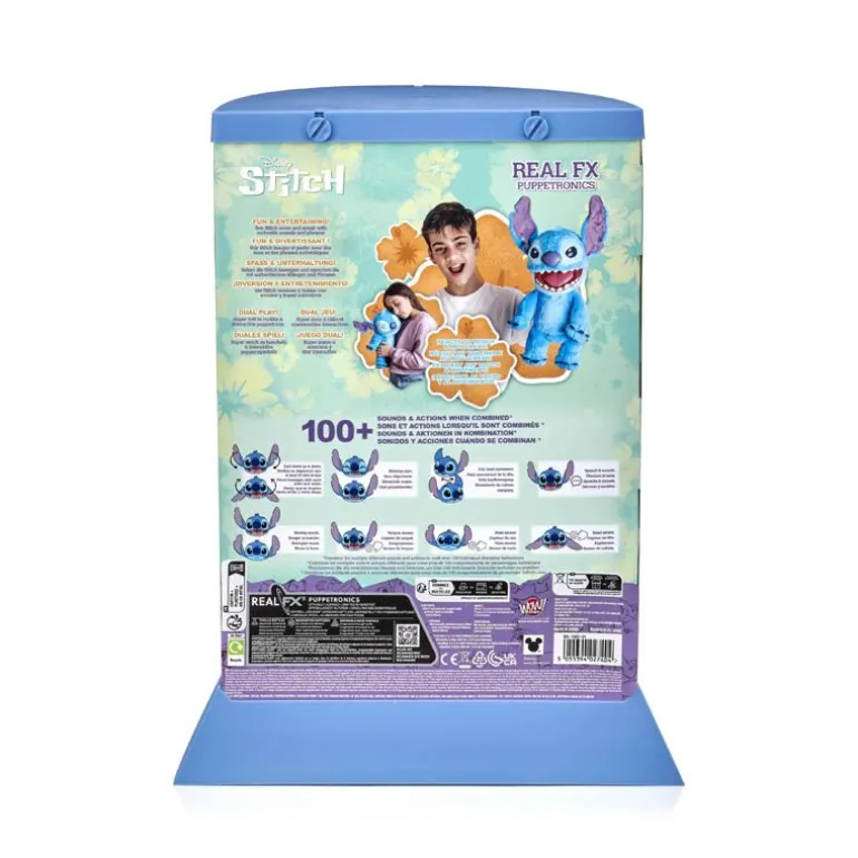Disney Stitch Interaktiv m/ 100 handlinger og lyder 45cm - Real FX Stitch
