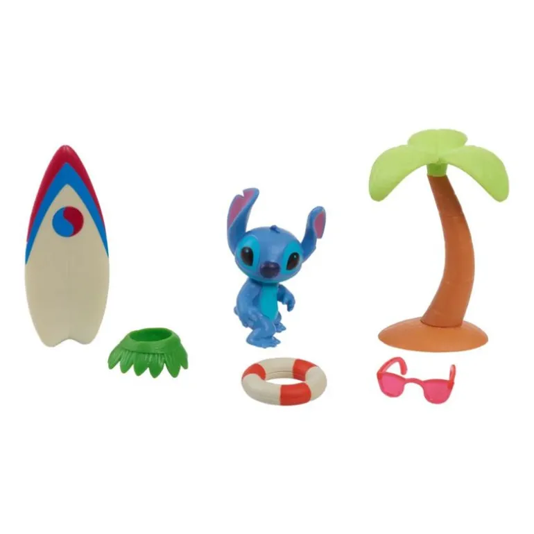 Disney Stitch Lekesett m/ figur og tilbehør - Hang Ten