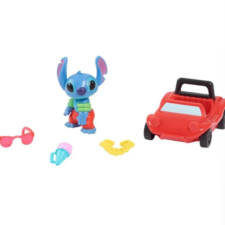 Disney Stitch Lekesett m/ figur og tilbehør - Surf & Sun