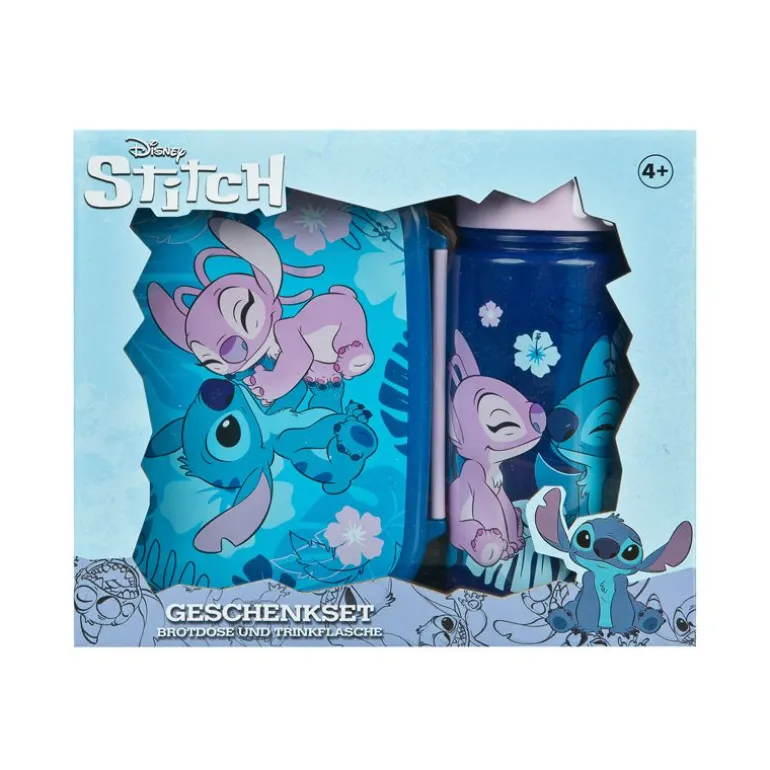 Disney Stitch Matboks og Drikkeflaske Sett