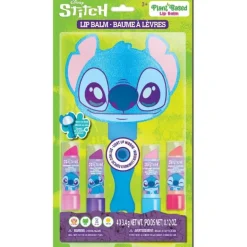 Disney Stitch Plantebasert Lip Balm 4-Pakning m/ lysende speil
