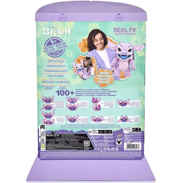 Disney Stitch RealFX Interaktiv Figur m/ 100+ lyder og reaksjoner - Angel
