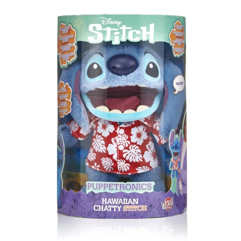Disney Stitch RealFX Interaktiv Figur m/ 50+ lyder - Chatty Hula Stitch