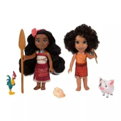 Disney Vaiana 2 Figursett m/ tilbehør - Vaiana, Loto og Matangi