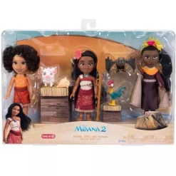 Disney Vaiana 2 Figursett m/ tilbehør - Vaiana, Loto og Matangi