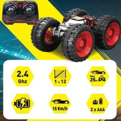 Exost Radiostyrt Lekebil m/ 180° stunts - Land Buster