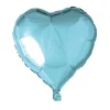 Folie Ballong 46 cm - Blått Hjerte