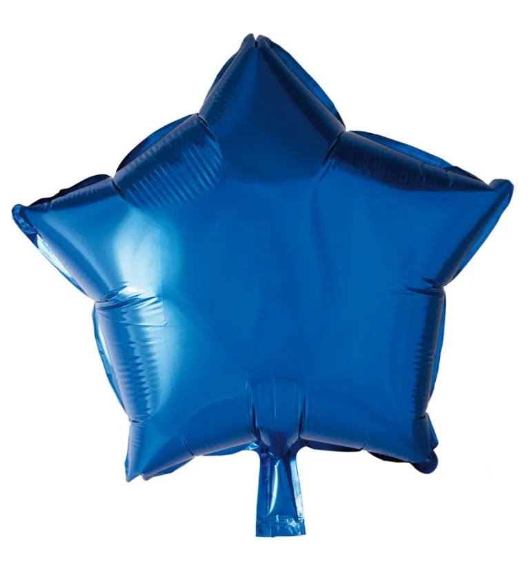 Folie ballong Blå 46 cm - Stjerne