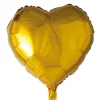 Folie ballong Gull 46 cm - Hjerte