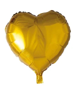 Folie ballong Gull 46 cm - Hjerte
