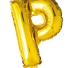 Folie ballong Gull 41cm- Bokstaven P
