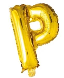 Folie ballong Gull 41cm- Bokstaven P