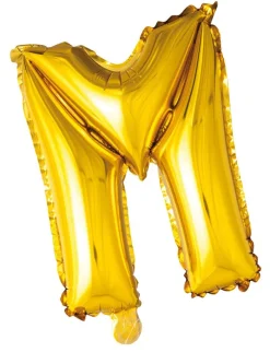 Folie ballong Gull 41cm- Bokstaven M