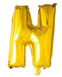 Folie ballong Gull 41cm- Bokstaven N