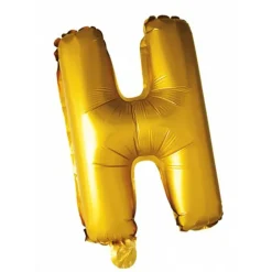 Folie ballong Gull 41cm- Bokstaven H
