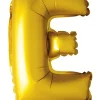 Folie ballong Gull 41cm- Bokstaven E