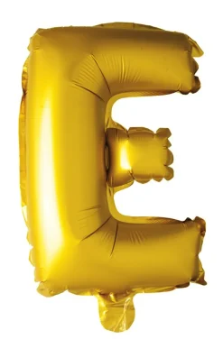 Folie ballong Gull 41cm- Bokstaven E