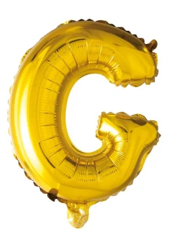 Folie ballong Gull 41cm- Bokstaven G