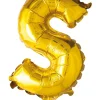 Folie ballong Gull 41cm- Bokstaven S