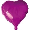 Folie ballong Rosa 46 cm - Hjerte