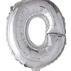 Folie ballong Sølv 41 cm - Bokstaven O