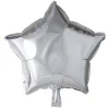 Folie ballong Sølv 46 cm - Stjerne