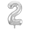 Folie Ballong Sølv 86 cm - Tallet 2