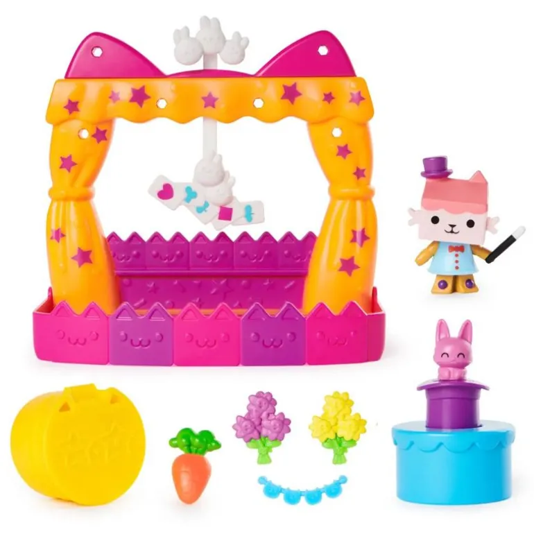 Gabby's Dollhouse Balcony Sett - Baby Box Cat's Talent Show