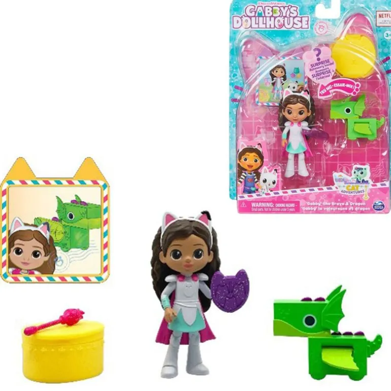 Gabbys Dollhouse Cat-tivity Lekesett - Ridder Gabby og Drage