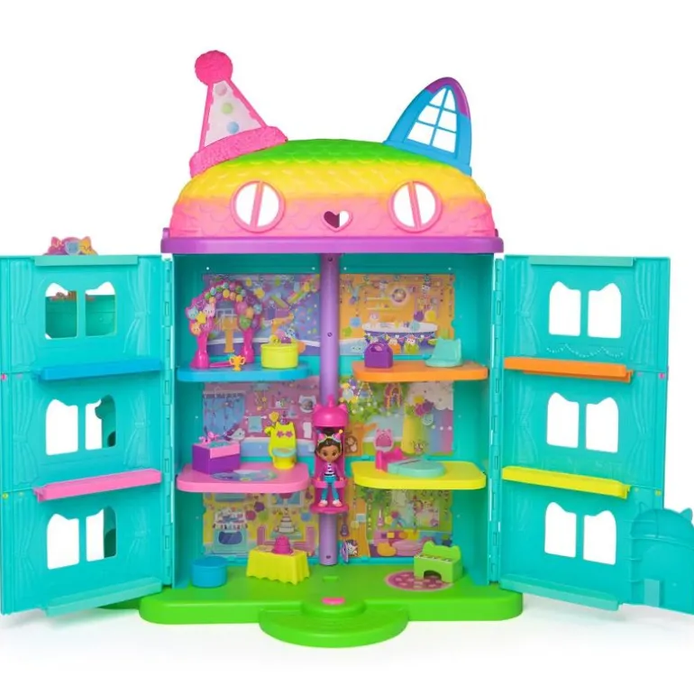 Gabby's Dollhouse Dukkehus m/ figur og tilbehør - Celebration Purrfect