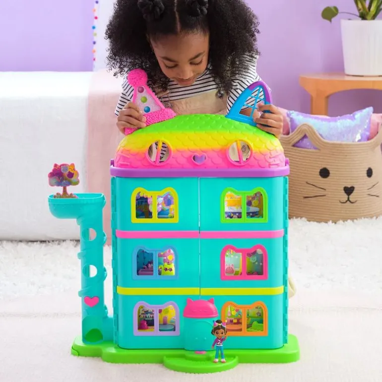 Gabby's Dollhouse Dukkehus m/ figur og tilbehør - Celebration Purrfect