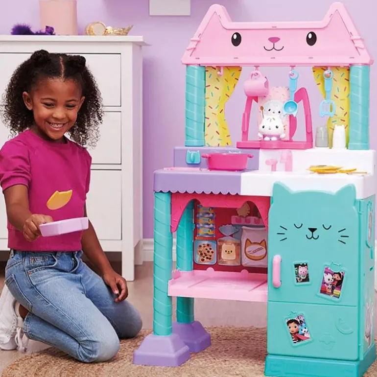 Gabby's Dollhouse Lekekjøkken m/ 23 deler - Kakemons Kjøkken