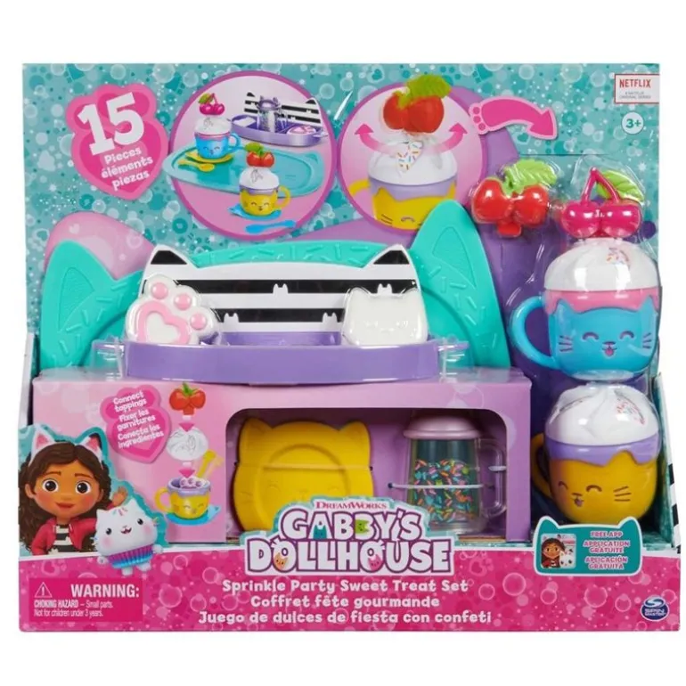 Gabbys Dollhouse Lekesett 15 Deler - Kakaofest