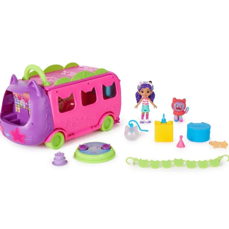 Gabby's Dollhouse Lekesett m/ figurer - Sprinkle Party Bus