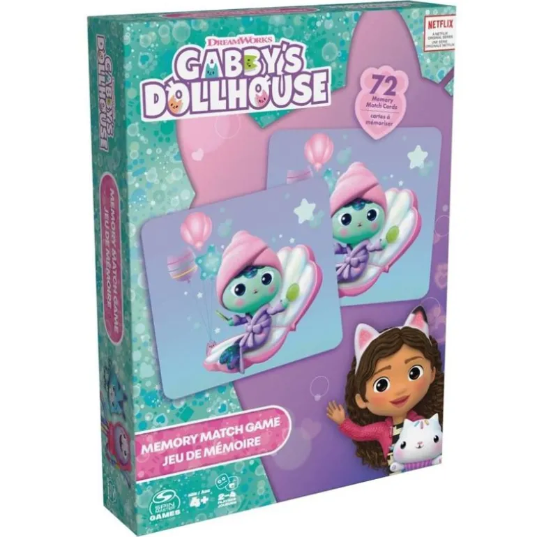 Gabby's Dollhouse Memo Spill m/ 72 kort - Gabby's Huskespill
