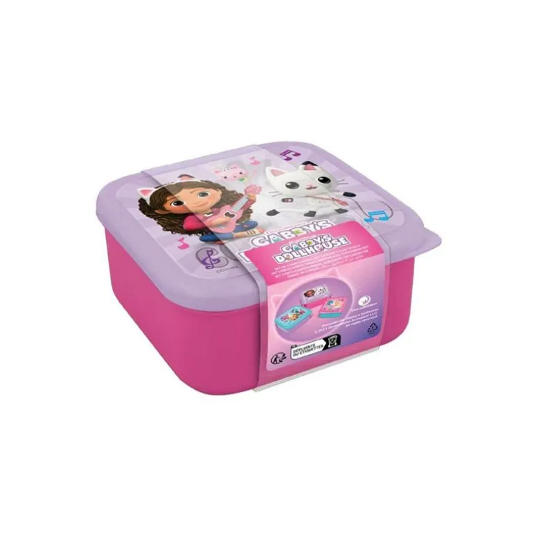 Gabby's Dollhouse 3-Pakning Snack/Matboks