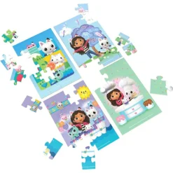 Gabbys Dollhouse Trepuslespill 4-Pakning 72 Brikker