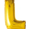 Gull Folieballong Bokstav 41cm - L